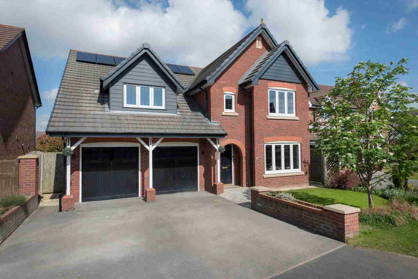 large home with residence 7 windows installed